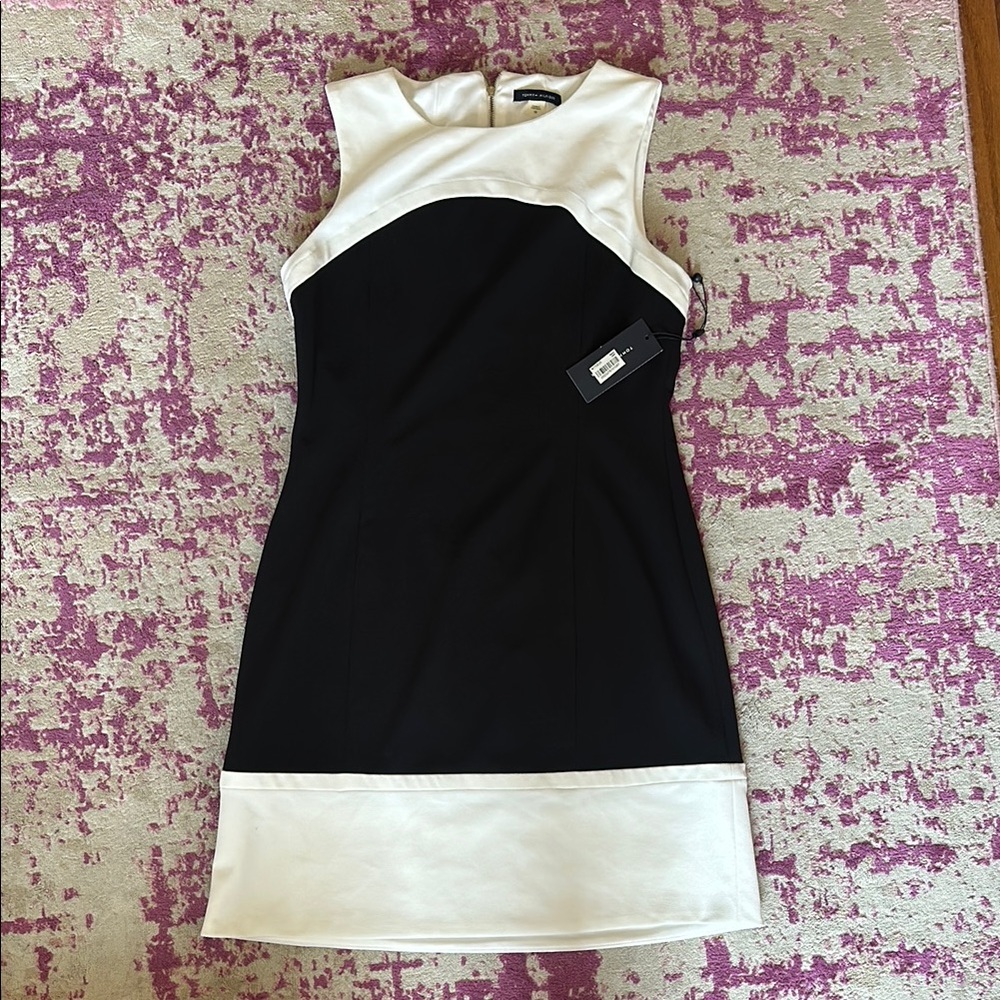 Tommy Hilfiger Black and White Sheath Mini Dress